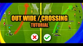 eFootball 2023 | OUT WIDE/ CROSSING PLAYSTYLE TUTORIAL | TIPS & TRICKS | FORMATIONS | HOW TO CROSS