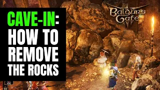 How to remove CAVE-IN Rocks at Grymforge in Baldur's Gate 3