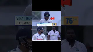 Rakheem Cornwall has the big wicket and Virat Kohli goes back for 76! #cricket #shorts