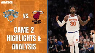 Brunson, Barrett, & Randle Lead Knicks to Game 2 Win vs Miami Heat | New York Knicks
