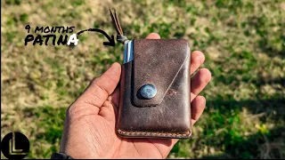 Handcrafting BEST ever edc Leather wallet [deep asmr] KHAN wallet