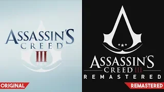 Assassins Creed 3 Original Vs Remastered Side by Side Comparison (AC3)