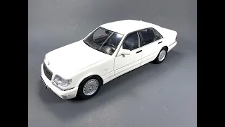 Norev Mercedes Benz S600 V12 1997 (W140) - White 1:18 (183562)