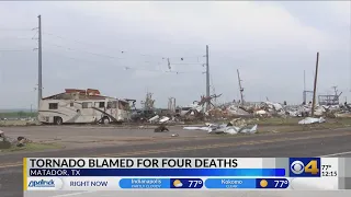 Texas tornado blamed for 4 deaths