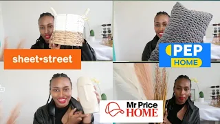 Collective Homeware haul ft Pep Home, Sheet Street and Mr Price Home//South African Youtuber