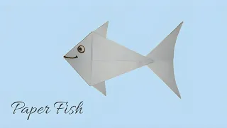 Easy paper fish | How to make easy origami paper fish for kids | diy fish paper