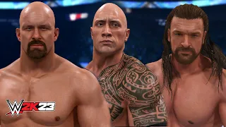 WWE 2K23 - Stone Cold Vs The Rock Vs Triple H For The WWF Championship (PS5)