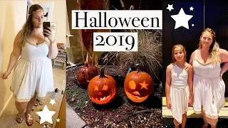 Halloween 2019 Vlog! Pumpkin Carving + Costume DIY + Trick or Treating