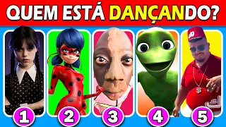 ADIVINHE QUEM ESTÁ CANTANDO? 😻🎵 Tiktok #9| DESAFIO MUSICAL | Tenge Tenge Song, LadyBug, Wednesday