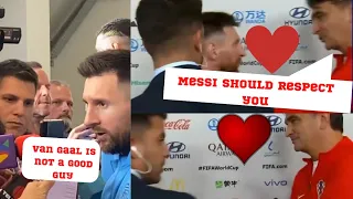 😍 Messi Respect Croatian Coach After Match Interview (Lesson For Van Gaal)!