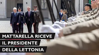 Mattarella incontra il Presidente della Repubblica di Lettonia, S.E. il Signor Edgars Rinkēvičs