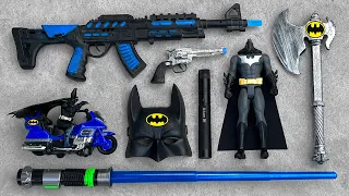 Batman Action Series Guns & Equipment, Realistic M14 Assault Rifle, Lightsaber, Police Revolver, Axe