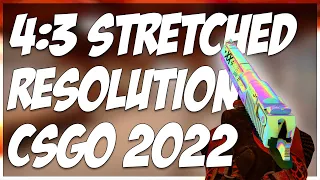 HOW TO PLAY CSGO IN 4:3 STRETCHED RESOLUTION 2022!!