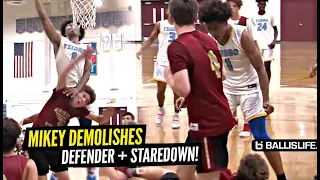 Mikey Williams DEMOLISHES Defender & Stares Him DOWN!! Ysidro Game Goes DOWN To The Wire!