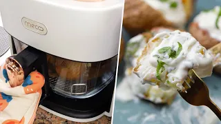 The BEST Air Fryer Baked Potato Recipe | How To Bake Whole Potatoes In The Air Fryer #asmr #recipe