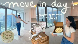 HAWAII MOVING VLOG day 1: empty apartment tour + move in with me!