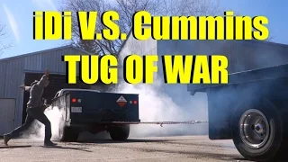 DODGE Cummins VS FORD iDi - TUG OF WAR!