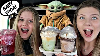 Trying Viral TikTok Starbucks Drinks off the SECRET MENU!