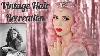 Recreating a vintage hairstyle! Gene Tierney hair in Sundown 1941