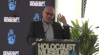 Rabbi Steve Leder, Los Angeles Wilshire Blvd Temple, intro'd by Beth Kean, Holocaust Museum L.A, CEO