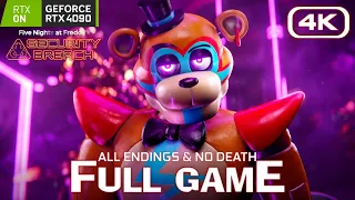 FNAF Security Breach - RTX FULL GAME Walkthrough (ALL ENDINGS No Death) 4K 60FPS RTX 4090