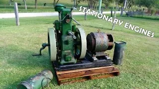 Old STATIONARY ENGINES Cold Start Up and Sound