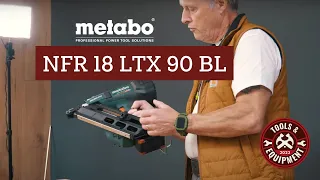 Metabo NFR 18 LTX 90 BL Accu tacker is een zware jongen. | Ton Beijk's Tooltest