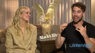 Schitt's Creek's Dustin Milligan & Elizabeth Lail on working with Diane Keaton on 'Mack & Rita'