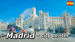 Madrid - City Center -  4K Driving Spain