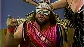 Macho King Randy Savage and Queen Sherri co-host Wrestling Spotlight (07-14-1990)