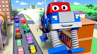 Carl le Super Truck -  Le camion à ressorts - La Ville des Voitures 🚓 🚒 Dessin animé pour enfants