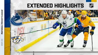 Vancouver Canucks vs Nashville Predators Jan 18, 2022 HIGHLIGHTS