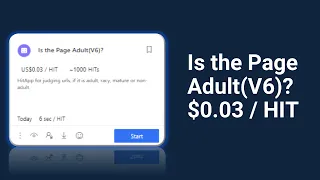 Is the Page Adult(V6)?  US $0.03 / HIT