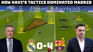 Tactical Analysis : Real Madrid 0-4 Barcelona | Xavi's Game Winning Tactics Assessed |