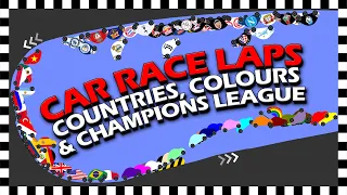 Car Race Laps Special - Countries Colours & Champions League - Algodoo