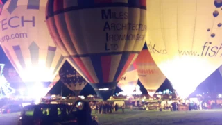Nightglow at the Bristol Balloon Fiesta 2017