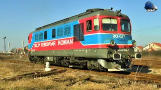 ST43 Rumun 60-1538-7 Locomotive in Gara Episcopia Bihor Station - 15 February 2023