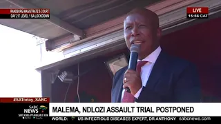 Julius Malema addresses EFF supporters on Day 2 of assault case