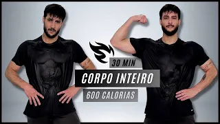 Treino HIIT de 30 minutos para PERDA DE GORDURA - treino de CORPO INTEIRO em casa