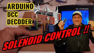 Control your Solenoid Switch Machine on your Model Railroad