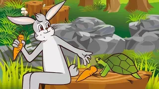 The Rabbit and the Turtle | Simple Story for Kids