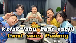 ALHAMDULILLAH BUKA PUASA PERTAMA TAHUN INI BERSAMA SUAMI DAN ANAK2 DICHINA,MENAHAN HAUS DAN LAPER