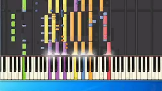 [Piano Tutorial Synthesia]Flippers - Rote Sonne weites Land (ma)