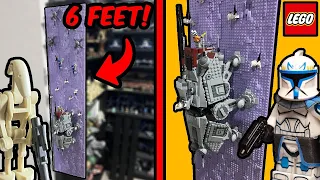 I Built the TALLEST Lego Star Wars BATTLE!