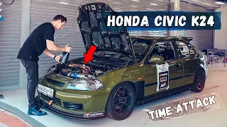 История Honda Civic Ek K24 Time Attack
