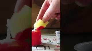 Can You Paint a Wax Candle with Acrylic Craft Paint? #shorts #candlehacks