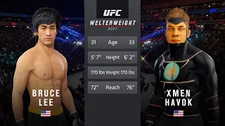 UFC 4 | Bruce Lee vs. Xmen Havok (EA sports UFC 4)