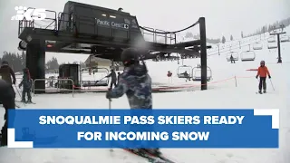 Snoqualmie Pass skiers bracing for incoming snow