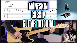 How to play Måneskin GOSSIP Guitar Tutorial Lesson