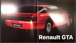 Renault Alpine GTA a brochure review from 1987